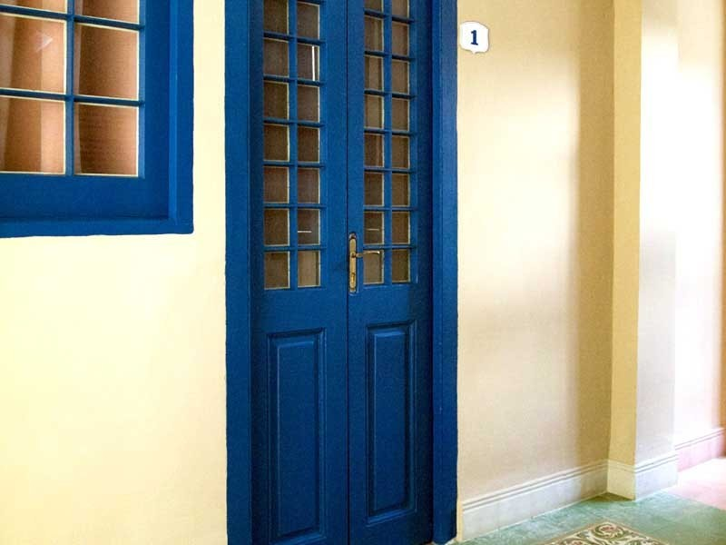 The door to the Orange Room - La Gargola guesthouse - Old Havana, Cuba