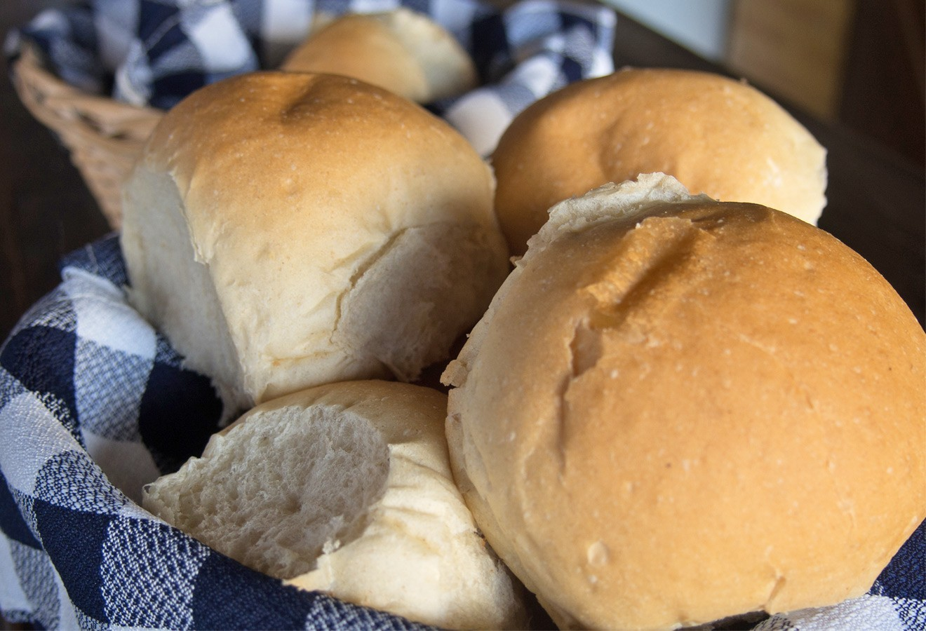 Bread served at a private guesthouse in Cuba