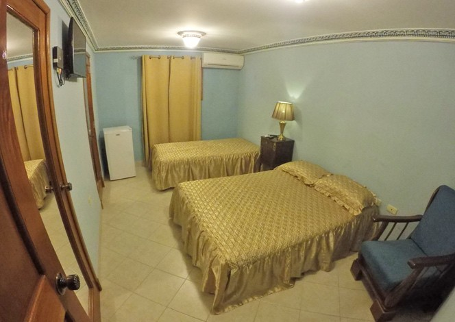 What Cubans call a triple room in Havana.