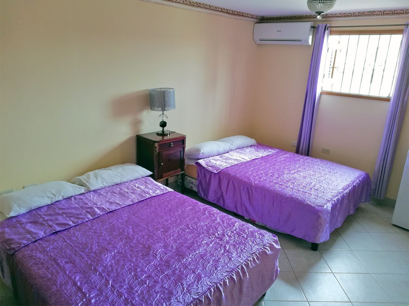 modern beds in a private rental house in Havana, Cuba