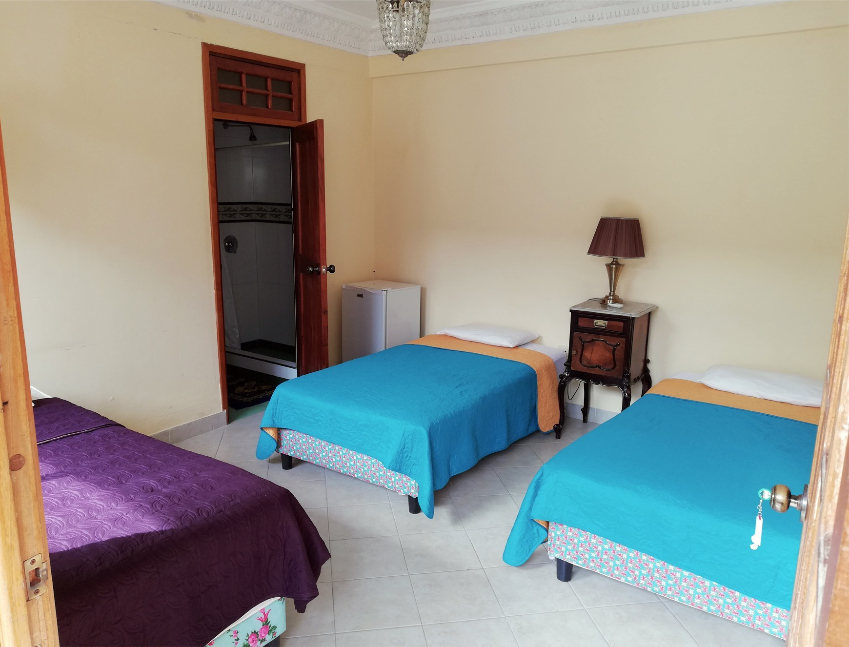 Triple rooms are not common in Havana, Cuba