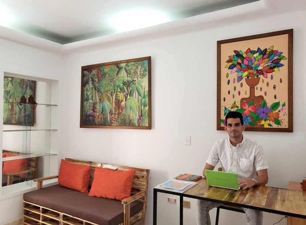 Recepcion de Casa Malecon Sunset en La Habana Cuba